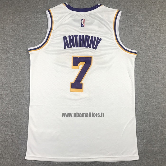 Maillot Los Angeles Lakers Carmelo Anthony NO 7 Association 2021 Blanc